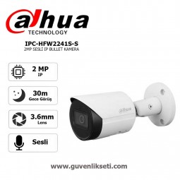 Dahua IPC-HFW2241S-S 2mp WizSense Sesli ip Bullet Kamera